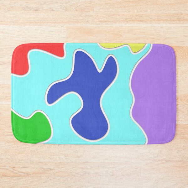 Item preview, Colorful abstract rainbow wiggly wavy shapes cutout graphics 02 designed and sold by James-Cole.