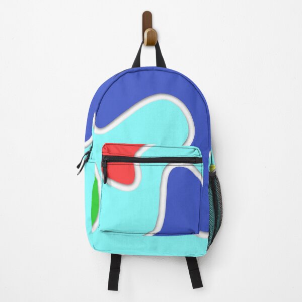 Item preview, Colorful abstract rainbow wiggly wavy shapes cutout graphics 02 designed and sold by James-Cole.