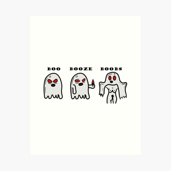 Boo Boobs Art Prints for Sale