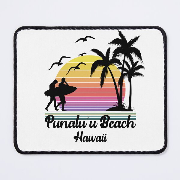 Item preview, Punalu'u Beach Hawaii Seaside Retro Sunset designed and sold by mountainadora.