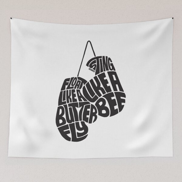 Item preview, Float Like A Butterfly Sting Like a Bee Black designed and sold by KelvinKapumbu.