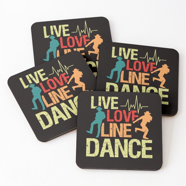 Item preview, Retro Live Line Dance Love Line Dancer Country Western Music designed and sold by TomGiantDesigns.
