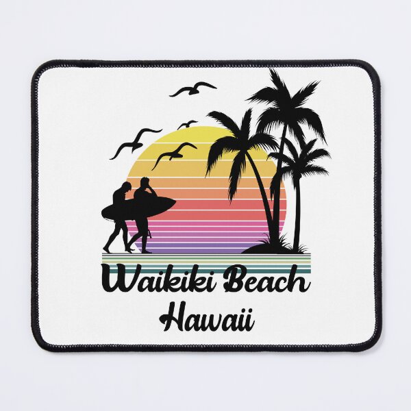 Item preview, Waikiki Hawaii Seaside Retro Sunset designed and sold by mountainadora.