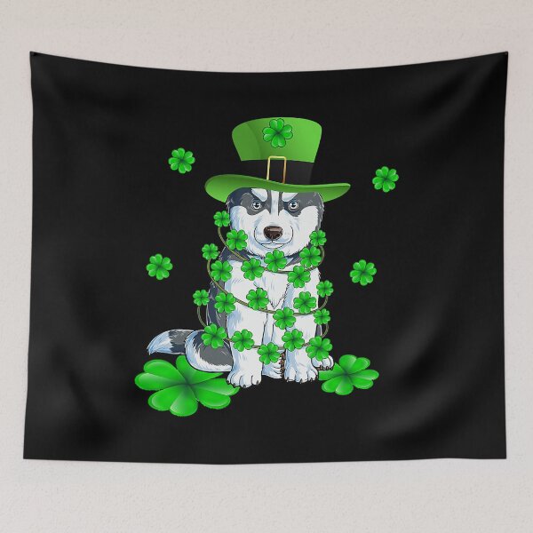 Item preview, Dabbing Siberian Husky St Patricks Day designed and sold by PerkinsAarav.