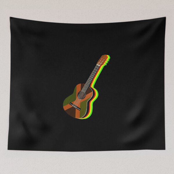 Item preview, Rastafarian Guitar Sticker designed and sold by desireeowe.