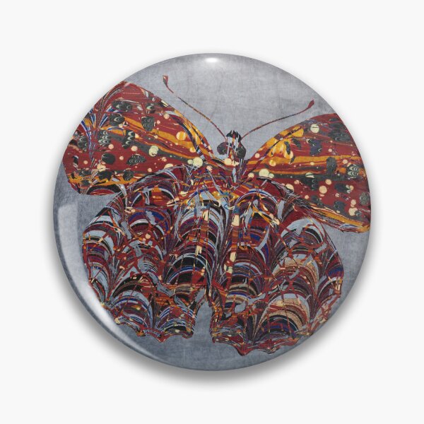 Item preview, Vintage marbled paper butterfly collage designed and sold by WesternExposure.