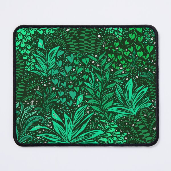 Item preview, Lush Green Greenery Plant Pattern on Dark Background designed and sold by DilatorySloth.