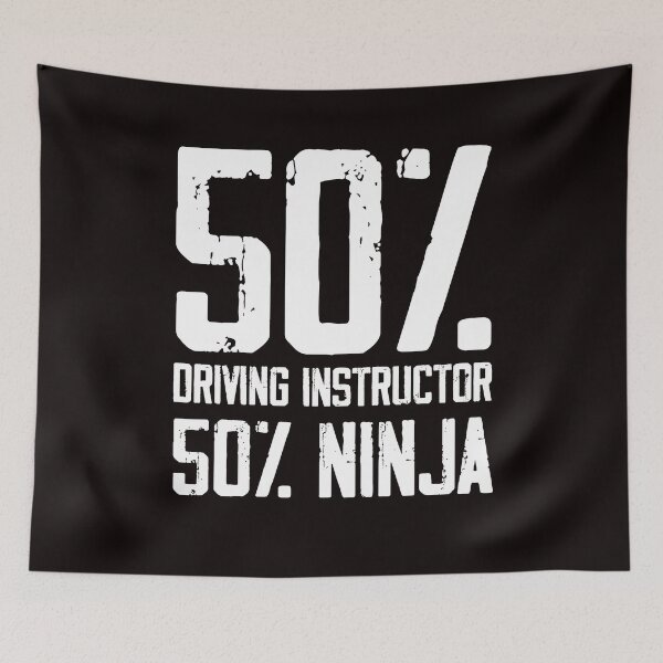 Item preview, Driving Instructor Ninja Novice Driver School Teacher Lesson designed and sold by TomGiantDesigns.