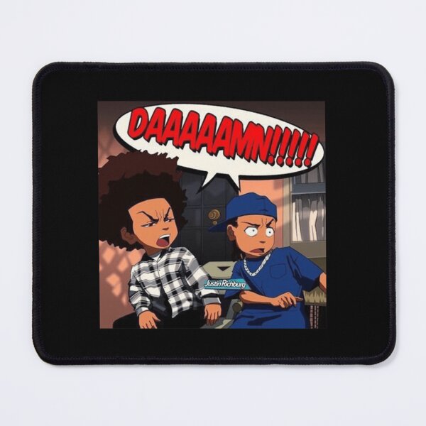 Aperçu de l'œuvre Les Boondocks (mème DAMN) Huey x Riley Freeman . classique créée et vendue par biddixgapilk.
