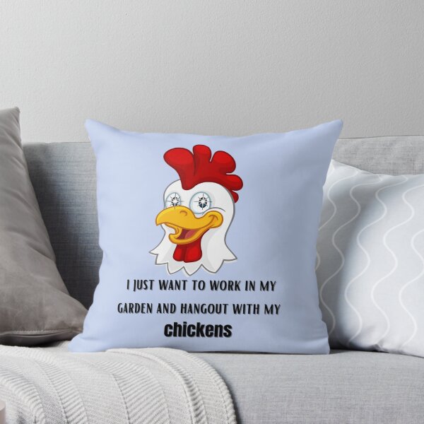 Item preview, I Just Want to Work In My Garden And Hangout With MY Chickens, funny shirt gift for women & men  Copy Copy designed and sold by Nataliereis.