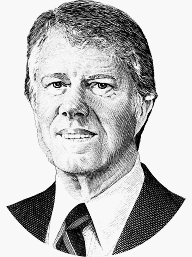 "Jimmy Carter TShirtPresident Jimmy Carter" Sticker by OttawWilb