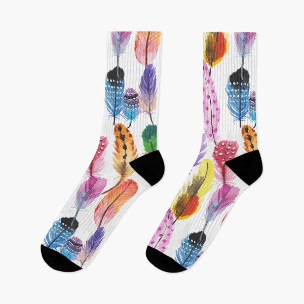Item preview, Watercolor Colorful feathers  designed and sold by janeferwong.