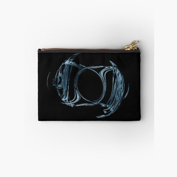 Item preview, 3D Fractal noise emblem, twisted, chaotic, metallic and shiny in blue designed and sold by James-Cole.