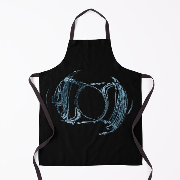 Item preview, 3D Fractal noise emblem, twisted, chaotic, metallic and shiny in blue designed and sold by James-Cole.
