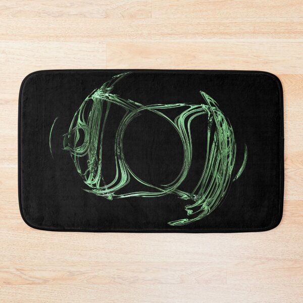 Item preview, 3D Fractal noise emblem, twisted, chaotic, metallic and shiny in Green designed and sold by James-Cole.