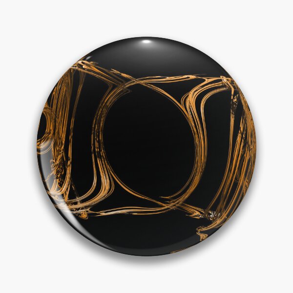 Item preview, 3D Fractal noise emblem, twisted, chaotic, metallic and shiny in Orange designed and sold by James-Cole.