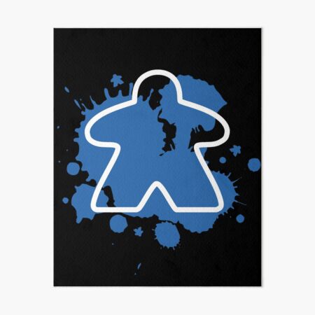 Item preview, Abstract Meeple - 'Meeple Minded' Blue designed and sold by MadeByMeeples.