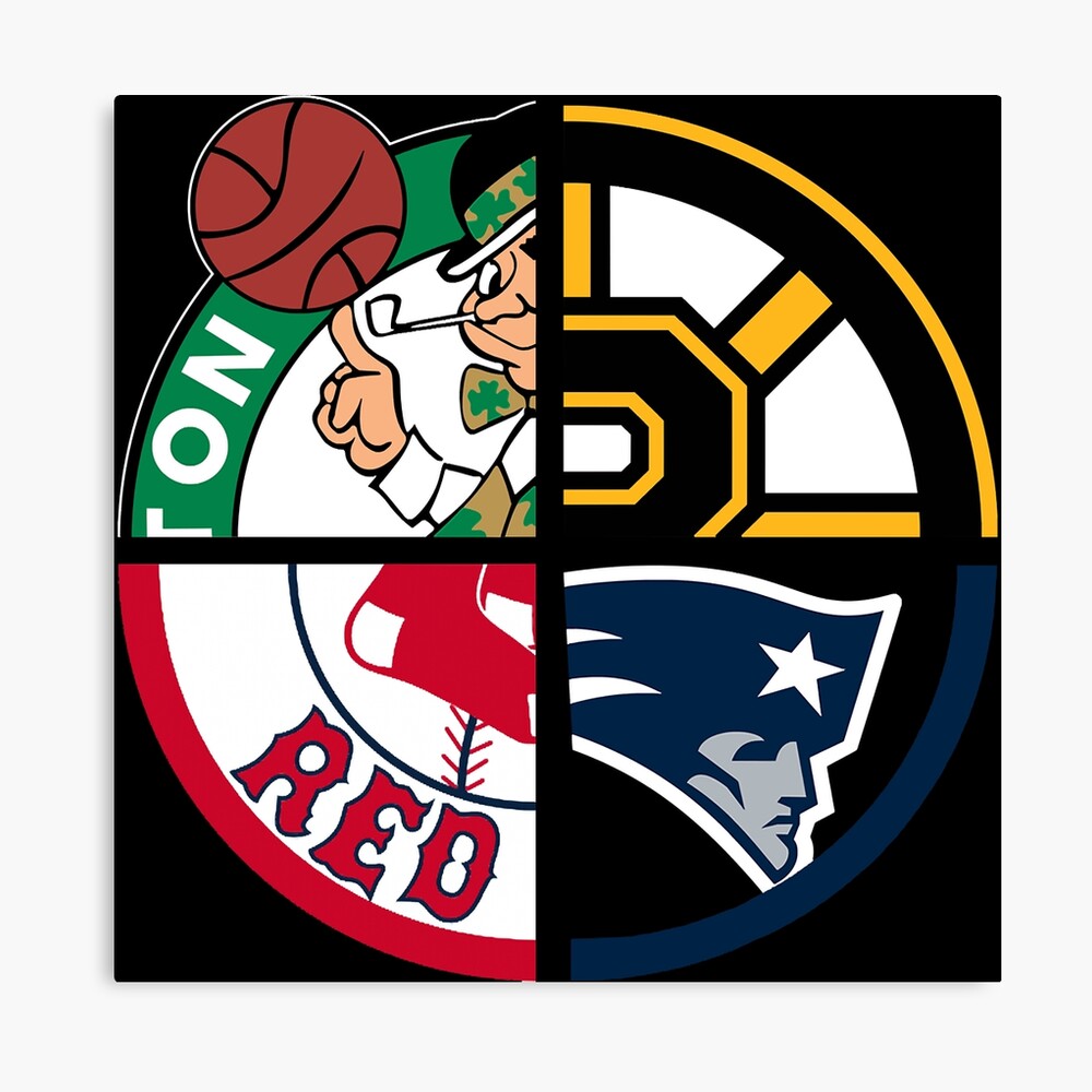 Boston Sports Sticker Mounted Print for Sale by NathanBetti09