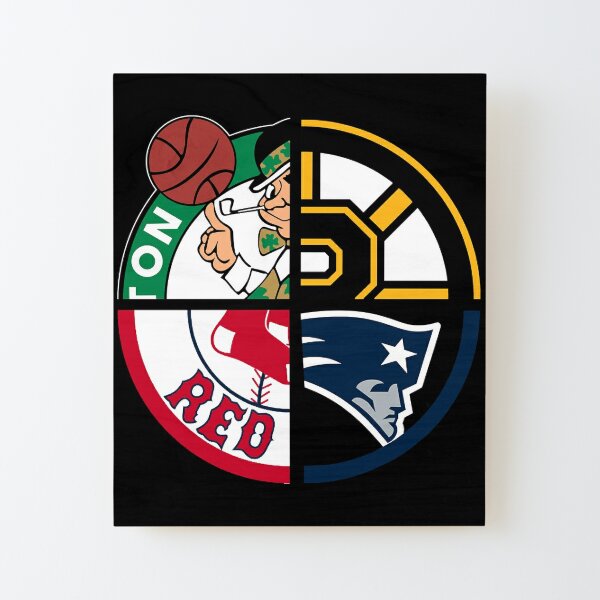 Boston Sports Sticker Mounted Print for Sale by NathanBetti09