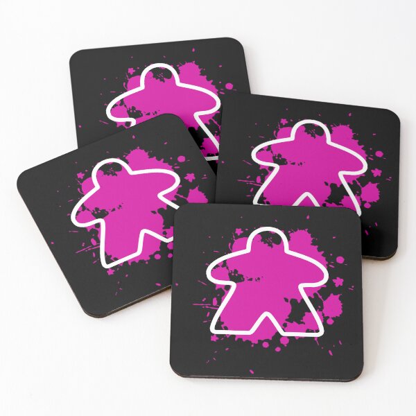 Item preview, Abstract Meeple - Pink designed and sold by MadeByMeeples.