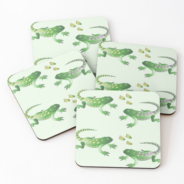 Item preview, iguana pattern designed and sold by SketchZeit.