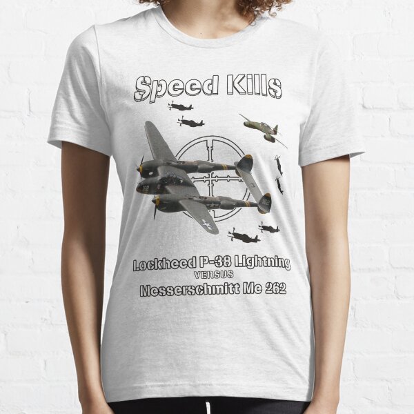 Item preview, Speed Kills! P-38 Lightning versus Me 262! designed and sold by MaxieWoods.
