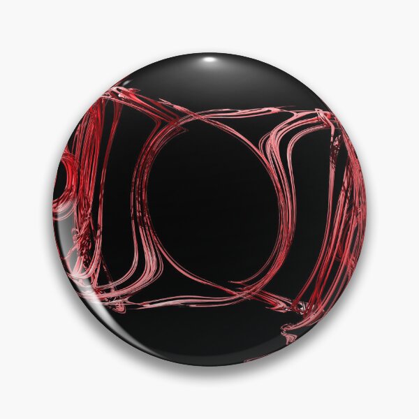 Item preview, 3D Fractal noise emblem, twisted, chaotic, metallic and shiny in Red designed and sold by James-Cole.