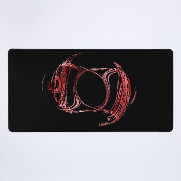 Item preview, 3D Fractal noise emblem, twisted, chaotic, metallic and shiny in Red designed and sold by James-Cole.
