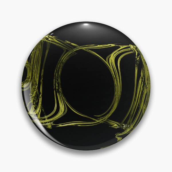 Item preview, 3D Fractal noise emblem, twisted, chaotic, metallic and shiny in Yellow Gold designed and sold by James-Cole.