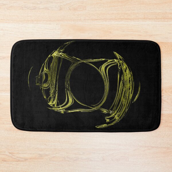 Item preview, 3D Fractal noise emblem, twisted, chaotic, metallic and shiny in Yellow Gold designed and sold by James-Cole.