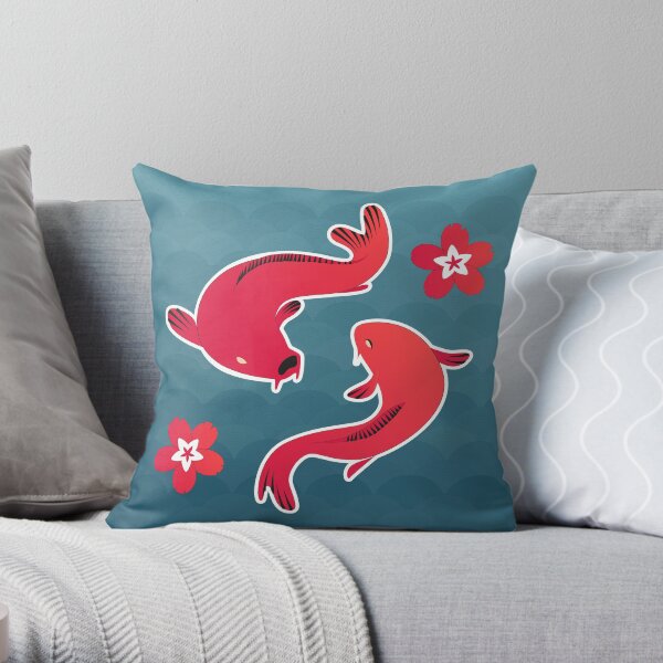 Koi-Carpes Coussin