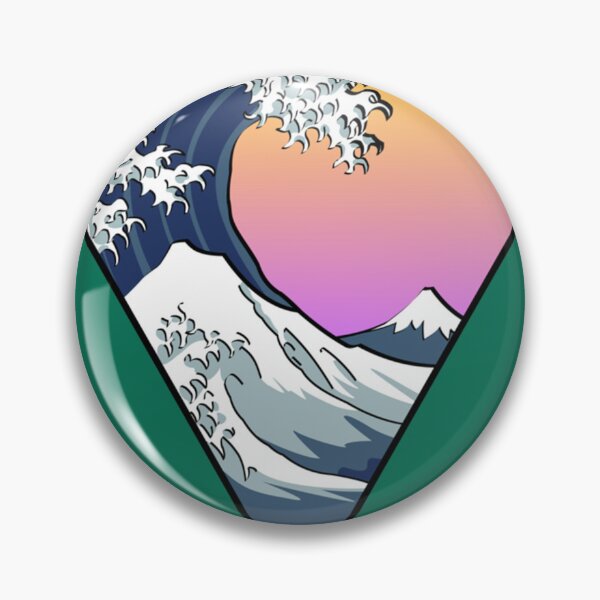 Item preview, Great Wave Aesthetic   designed and sold by HallelujahToys.