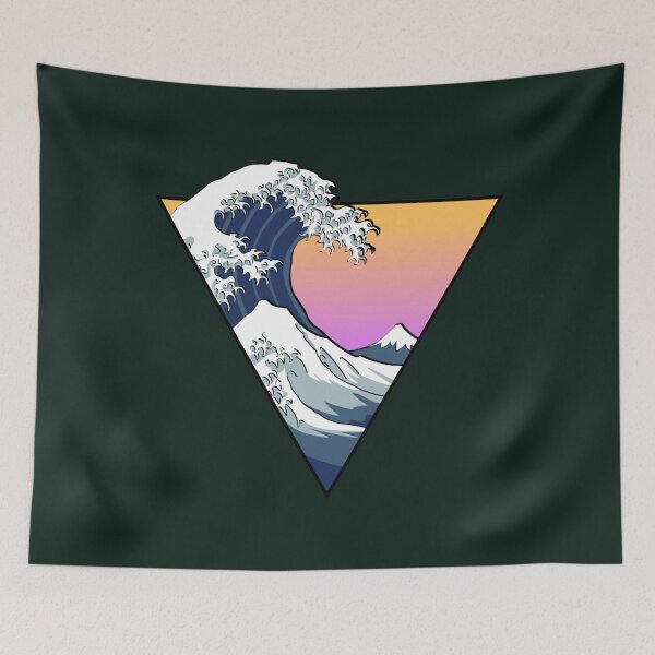 Item preview, Great Wave Aesthetic   designed and sold by HallelujahToys.