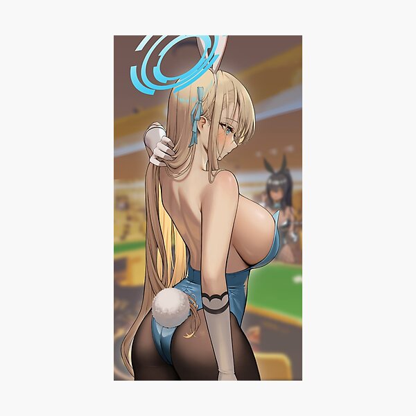 Sexy Bunny Ichinose Asuna Lewd (Blue Archive Hot Girl Hentai Game) Photographic Print
