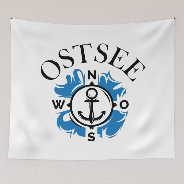 Artikelvorschau, Ostsee Fans Freunde See Geschenk Anker Kompass Design - Ostsee Kapitän entworfen und verkauft von AndreMi.