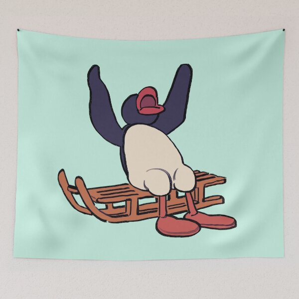 Item preview, I draw screaming penguin on a sleigh meme designed and sold by RansRoom.