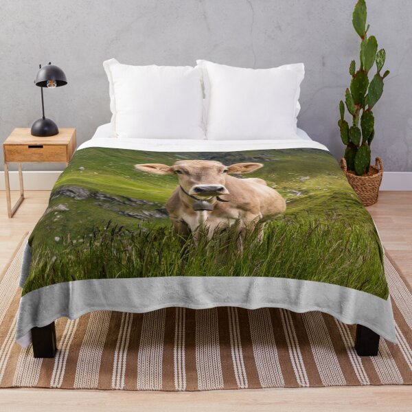 Item preview, Cow on a pasture in Graubünden in Switzerland designed and sold by dieterich.