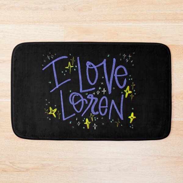 Item preview, I LOVE LOREN CUSTOM NAME PURPLE designed and sold by GIVENGRACE.ART.