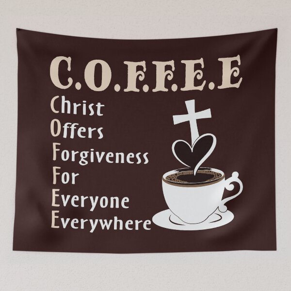 Item preview, Coffee Christ Offers Forgiveness For Everyone Everywhere - Coffee With Jesus designed and sold by Coffee-prince.