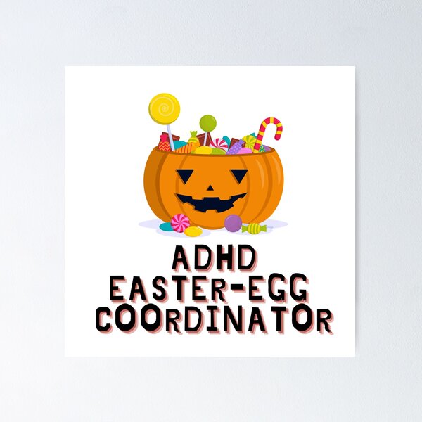Item preview, ADHD - Easter Egg Coordinator - Trick or Treat Pumpkin Candy Basket designed and sold by TheBerriesADHD.