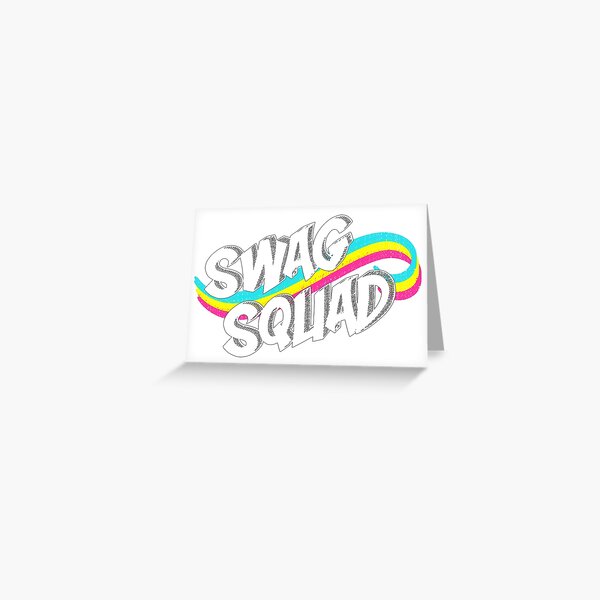 Swag Squad Greeting Card By Cassiselby Redbubble - mlg swag roblox