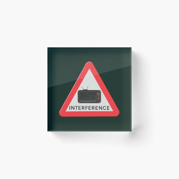 Item preview, Warning sign - Interference   designed and sold by HallelujahToys.