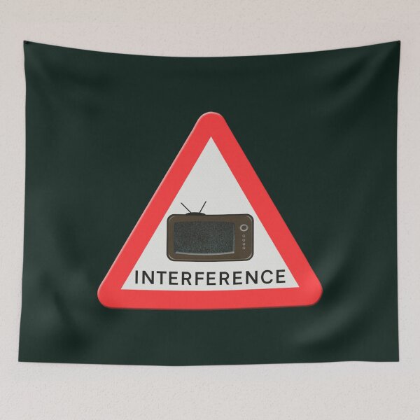 Item preview, Warning sign - Interference   designed and sold by HallelujahToys.