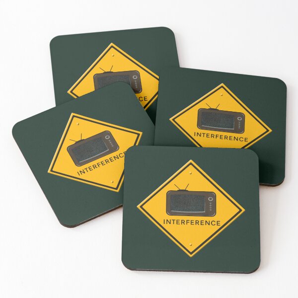 Item preview, Warning sign - Interference. Active  designed and sold by HallelujahToys.