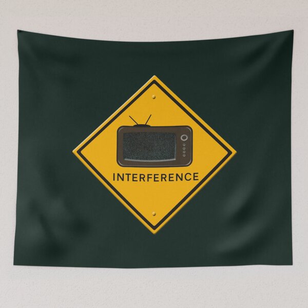 Item preview, Warning sign - Interference. Active  designed and sold by HallelujahToys.