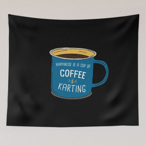Item preview, Karting & Coffee is happiness designed and sold by orlumbuspirate.