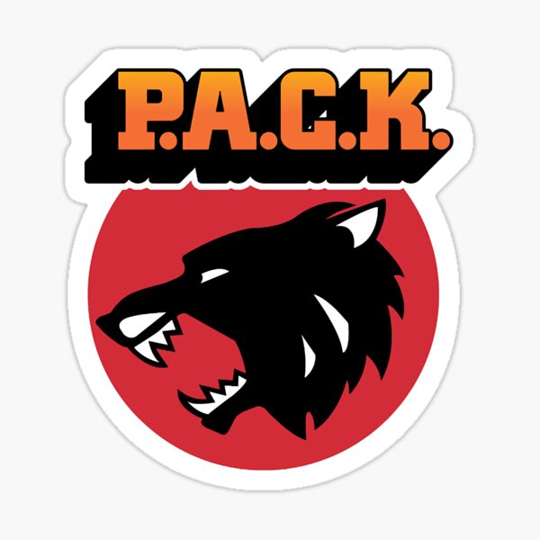 "Wolf P.A.C.K. Logo " Sticker for Sale by DavidColli4613 Redbubble