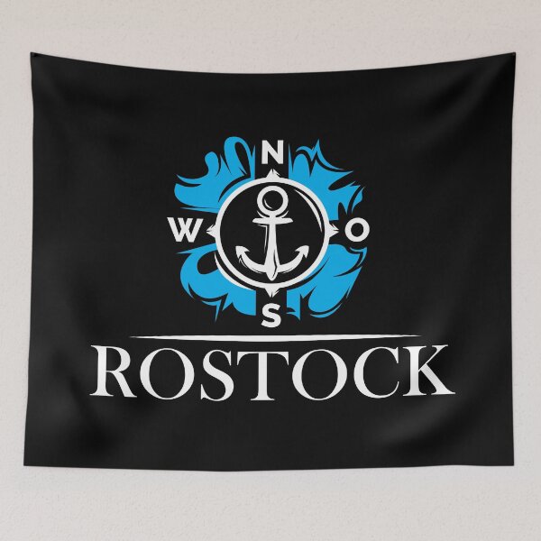 Item preview, Rostock Rostock Fans Shirt Lake Design Anchor Compass - Rostock Baltic Sea designed and sold by AndreMi.