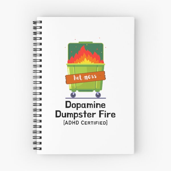 Item preview, ADHD - Dopamine Dumpster Fire - ADHD Certified designed and sold by TheBerriesADHD.