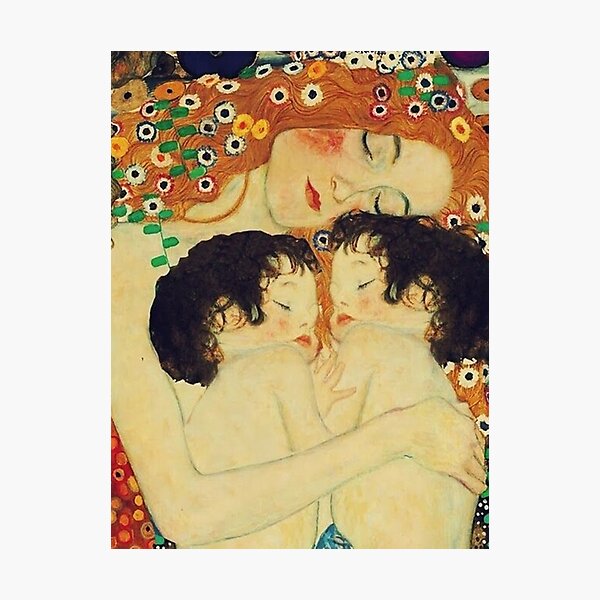 Lámina fotográfica «Klimt Las tres edades de la mujer Madre e hijo» de